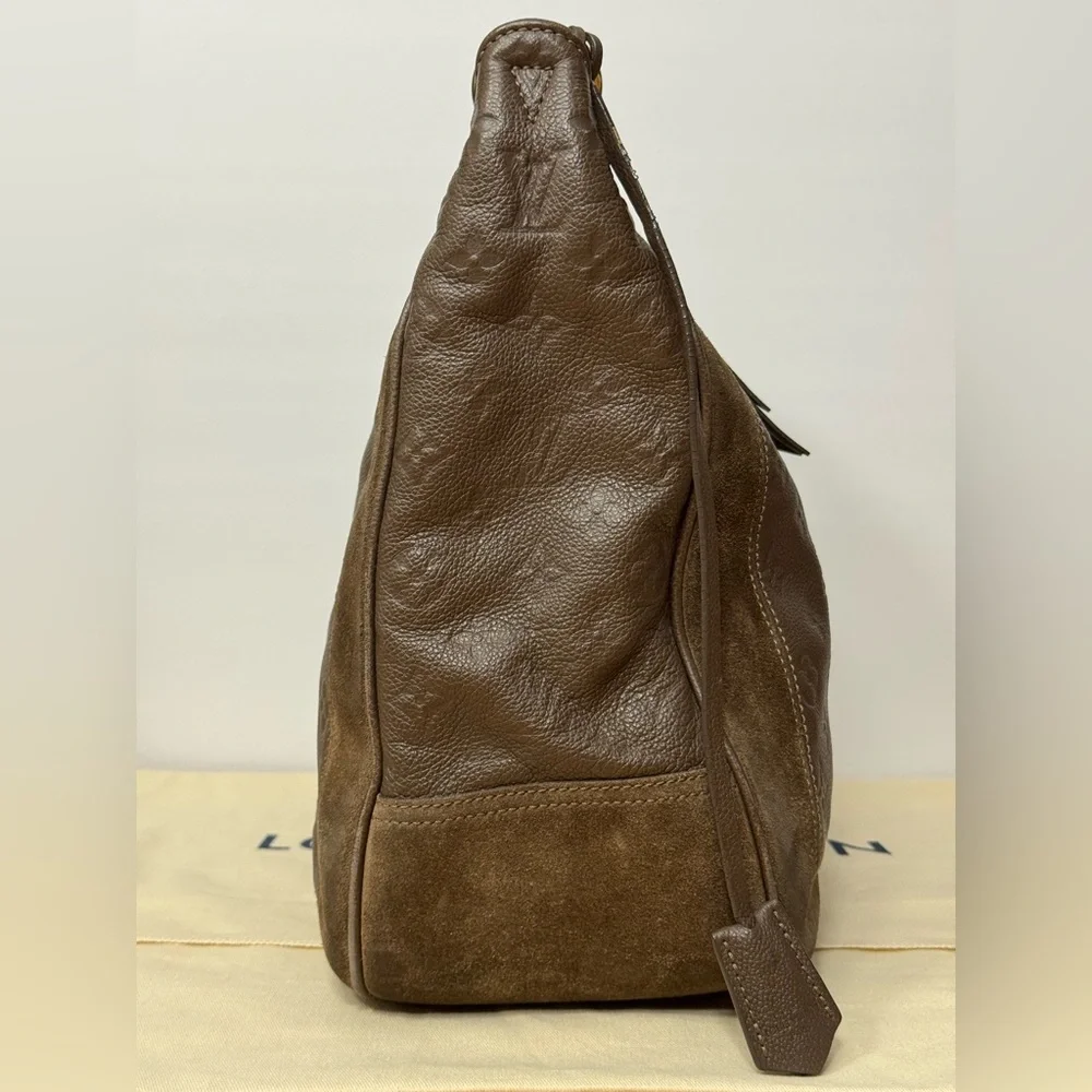 LOUIS VUITTON CHOCOLAT MONOGRAM EMPREINTE LEATHER AUDACIEUSE PM BAG - Picture 3 of 16